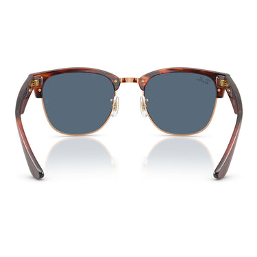 Ray-Ban Occhiali da Sole RBR0504S 13983A Clubmaster Reverse Havana/Blu Scuro Unisex 4