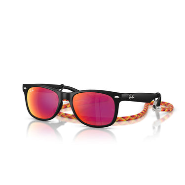 Ray-Ban Gafas de Sol RJ9052S 70286Q Wayfarer Kids Negro/Marrón Espejado Niños