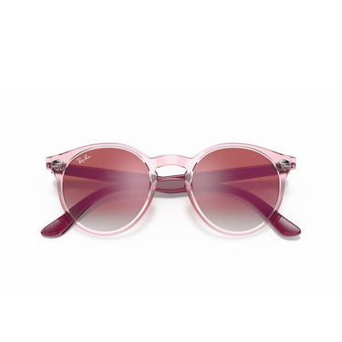 Ray-Ban Occhiali da Sole RJ9064S 7052V0 Rosa Trasparente Rosso Sfumato Bambini 5