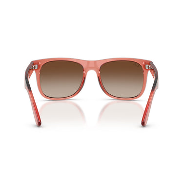 Ray-Ban Occhiali da Sole RJ9069S 7225S0 Junior Justin Rosso Trasparente Marrone Specchiato Bambini 4
