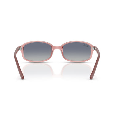 Ray-Ban Occhiali da Sole RJ9132S 72014L Mini Sam Rosa Trasparente/Blu Sfumato Grigio Bambini 3