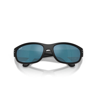 Ray-Ban Gafas de Sol RJ9189S 100S55 Mini Balorama Negro Mate Azul Espejado Niños 6