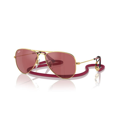 Ray-Ban Gafas de Sol RJ9506S 223/B5 Junior Aviator Oro/Rosso Niños 1
