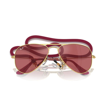 Ray-Ban Gafas de Sol RJ9506S 223/B5 Junior Aviator Oro/Rosso Niños 5