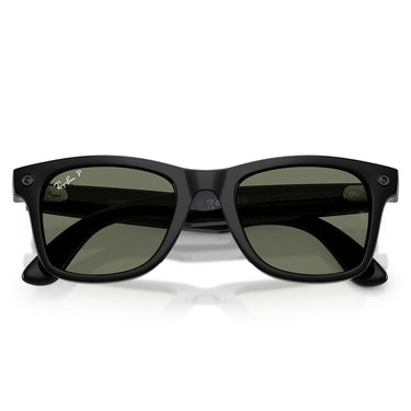 Ray-Ban Occhiali da Sole RW4011 601/9A Meta Wayfarer Gen 3 Nero Lucido/Verde Unisex Polarizzati