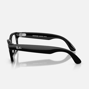 Ray-Ban Occhiali da Sole RW4012 601/1M Meta Wayfarer (Gen 2) Nero/Trasparente Verde Grafite Unisex Fotocromatici 4