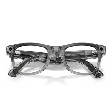 Ray-Ban Occhiali da Sole RW4012 6840MF Meta Wayfarer (Gen 2) Grigio Trasparente/Trasparente Zaffiro Unisex Fotocromatici 6