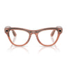 Ray-Ban Occhiali da Sole RW4014 6778M4 Skyler (Gen 2) Pesca Trasparente Marrone Unisex Fotocromatici 
