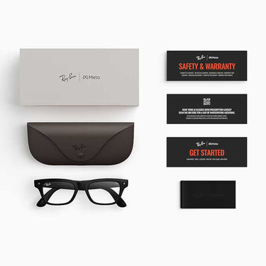 Ray-Ban Occhiali da Vista RW7001 2077 Meta Blayzer Optics Nero Opaco/Trasparente Unisex 0