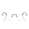 Ray-Ban Occhiali da Vista RX3768V 3203 Blu Trasparente Unisex