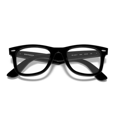 Ray-Ban Occhiali da Vista RX4340V 2000 Wayfarer Ease Nero/Trasparente Unisex 6