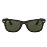 Ray-Ban Lunettes de Soleil RB2140 902 Wayfarer Classic Original Havana-Vert G-15 Unisexe