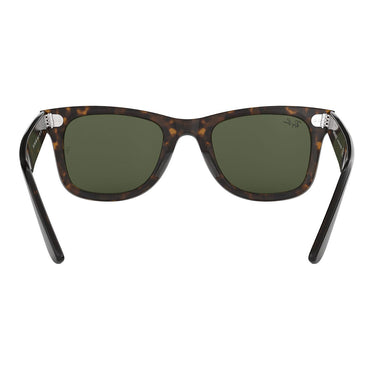 Ray-Ban Occhiali da Sole RB2140 902 Wayfarer Classic Original Havana-Verde G-15 Unisex 5