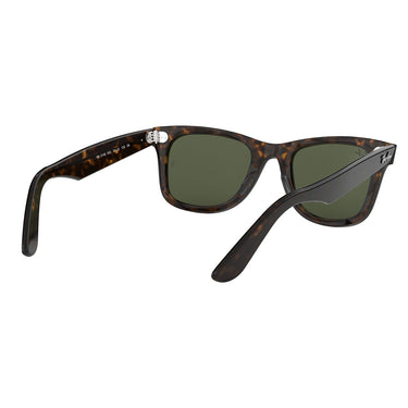 Ray-Ban Occhiali da Sole RB2140 902 Wayfarer Classic Original Havana-Verde G-15 Unisex 6