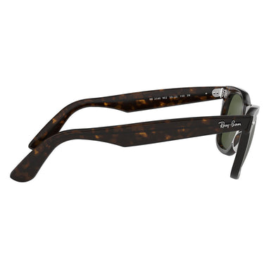Ray-Ban Occhiali da Sole RB2140 902 Wayfarer Classic Original Havana-Verde G-15 Unisex 7