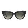 Ray-Ban Sunglasses RB2186 901/71 State Street Black/Gray Gradient Unisex