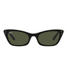 Ray-Ban Okulary Przeciwsłoneczne RB2299 901/31 Lady Burbank Czarny/Zielony Unisex