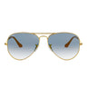 Ray-Ban Lunettes de Soleil RB3025 001/3F Aviator Gradient Or/Bleu Unisexe