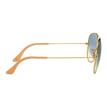 Ray-Ban Sonnenbrille RB3025 001/3F Aviator Gradient Gold/Blau Unisex 7