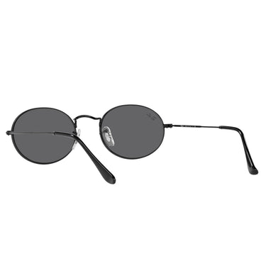 Ray-Ban Gafas de Sol RB3547 002/B1 Oval Negro/Gris Oscuro Unisex 4