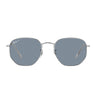Ray-Ban Sunglasses RB3548N 003/02 Hexagonal Gray/Blue Unisex Polarized