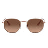 Ray-Ban Okulary Przeciwsłoneczne RB3548N 9069A5 Sześciokątne Brązowy/Brązowy Gradient Unisex