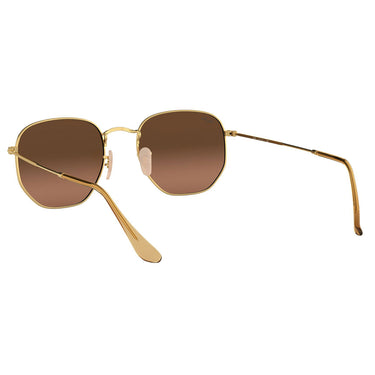 Ray-Ban Gafas de Sol RB3548N 912443 Hexagonal Oro/Marrón Degradado Unisex 4