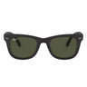 Ray-Ban Sonnenbrille RB4105 601S Wayfarer Klappbar Schwarz Matt/Grün G-15 Unisex