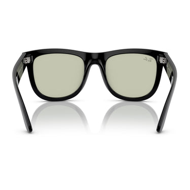 Ray-Ban Occhiali da Sole RBR0502S 6677/2 Wayfarer Reverse Nero/Verde Chiaro Unisex 4