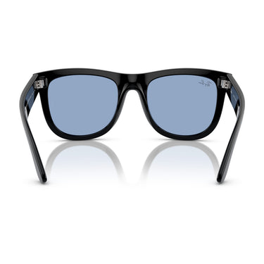 Ray-Ban Occhiali da Sole RBR0502S 667772 Wayfarer Reverse Nero/Azzurro Unisex3