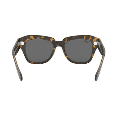 Ray-Ban Occhiali da Sole RB2186 1292B1 State Street Havana/Grigio Scuro Unisex 4