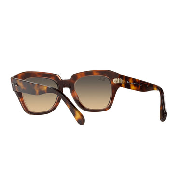Ray-Ban Occhiali da Sole RB2186 1324BG State Street Havana/Marrone Sfumato Unisex 3