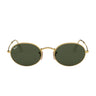 Ray-Ban Occhiali da Sole RB3547 001/31 Oval Oro/Verde G-15 Unisex