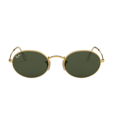 Ray-Ban Occhiali da Sole RB3547 001/31 Oval Oro/Verde G-15 Unisex