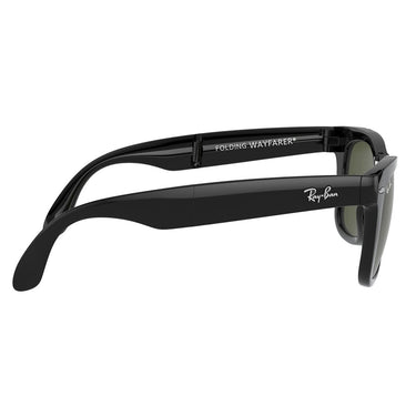 Ray-Ban Occhiali da Sole RB4105 601 Wayfarer Folding Nero/Verde G-15 Unisex6