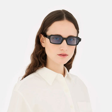 RetroSuperFuture Occhiali da Sole Carino Azure OH5 Nero Azzurro Unisex 4