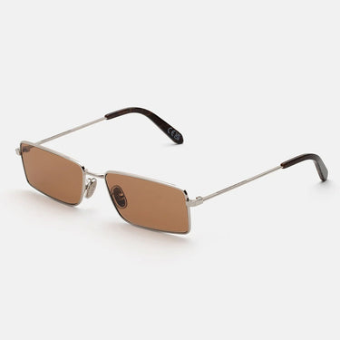 RetroSuperFuture Sonnenbrille Chopper Brown Marble BM5 Silber/Braun Verlauf Unisex