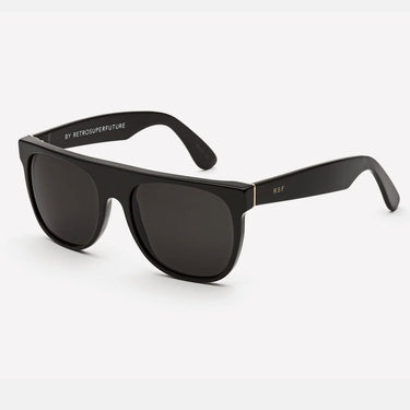 RetroSuperFuture Lunettes de Soleil Flat Top Black FZQ Noir/Noir Unisexe 2