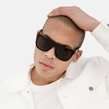 RetroSuperFuture Lunettes de Soleil Flat Top Black FZQ Noir/Noir Unisexe 5