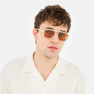 RetroSuperFuture Lunettes de Soleil Maneval Cremoso T7H Beige/Marron Unisexe 1