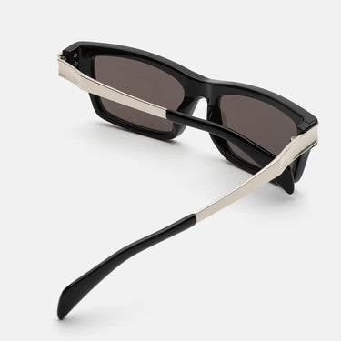 RetroSuperFuture Occhiali da Sole Raio Black & Silver ZAD Argento/Nero Unisex