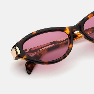 RetroSuperFuture Occhiali da Sole Solazu Burnt & Gold 9WK Oro Marrone/Rosa Unisex