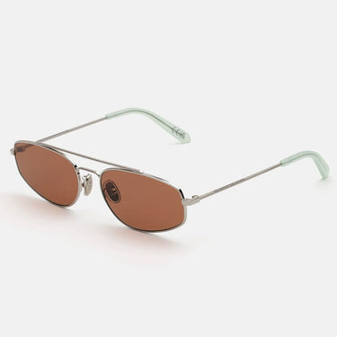 RetroSuperFuture Occhiali da Sole Tema 2.0 Bordeaux X4G Argento/Marrone Sfumato Unisex