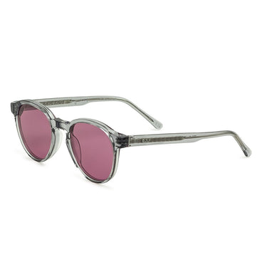 RetroSuperFuture Occhiali da Sole The Warhol Silver Pink ZPG Grigio Trasparente/Viola Unisex