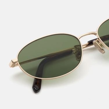 RetroSuperFuture Lunettes de Soleil Uovo Classico GI9 Or/Vert Unisexe 3