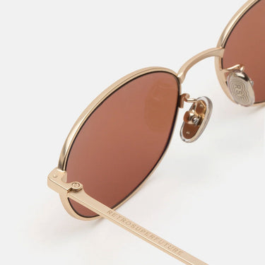 RetroSuperFuture Lunettes de Soleil Uovo Graffiato V21 Or/Rouge Unisexe 3