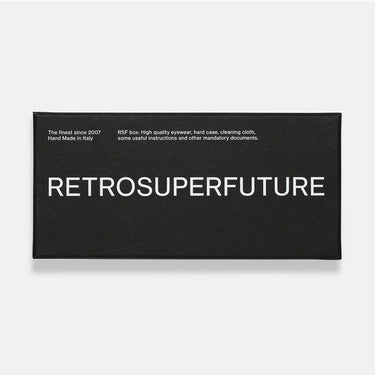 RetroSuperFuture Lunettes de Soleil Troll Noir Mat TQ9 Noir Mat/Rouge Miroité Unisexe 6