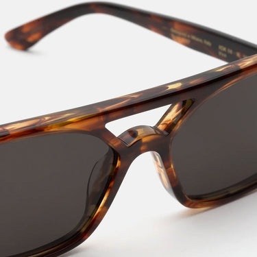 RetroSuperFuture Lunettes de Soleil Vico Havana Striata XDK Marron/Gris Foncé Unisexe 3