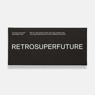 RetroSuperFuture Occhiali da Sole Zyra Graffiato COC Argento Azzurro Unisex  6
