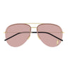 Saint Laurent Occhiali da Sole SL 11 M Classic 009 Oro/Rosa Donna